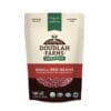 A 1LB package of Doudlah Farms Organics Small Red Beans showcases certifications for organic, non-GMO, and USA-grown standards. It's a robust source of protein, fiber, magnesium, and zinc—proudly cultivated on a Wisconsin farm.